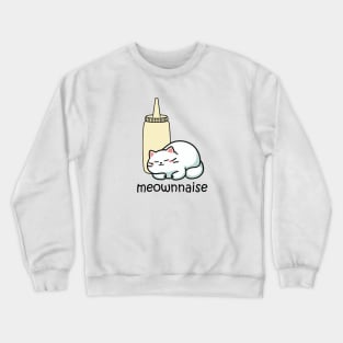 mayonnaise cat, meownnaise Crewneck Sweatshirt